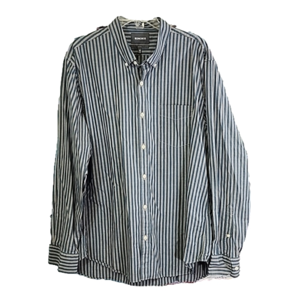 BONOBOS Mens dress shirt slim fit Size XXL Nwt